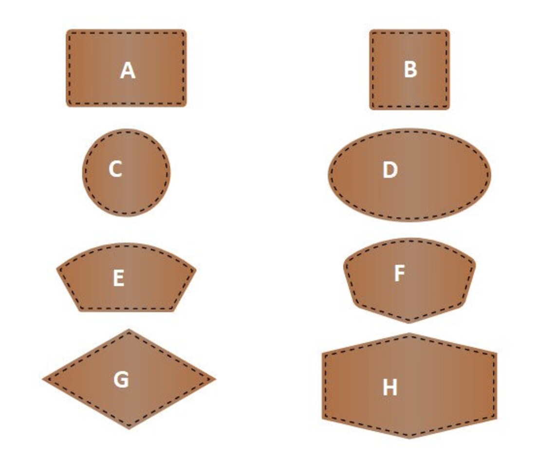 Outdoor Leather Patch Laser File Template