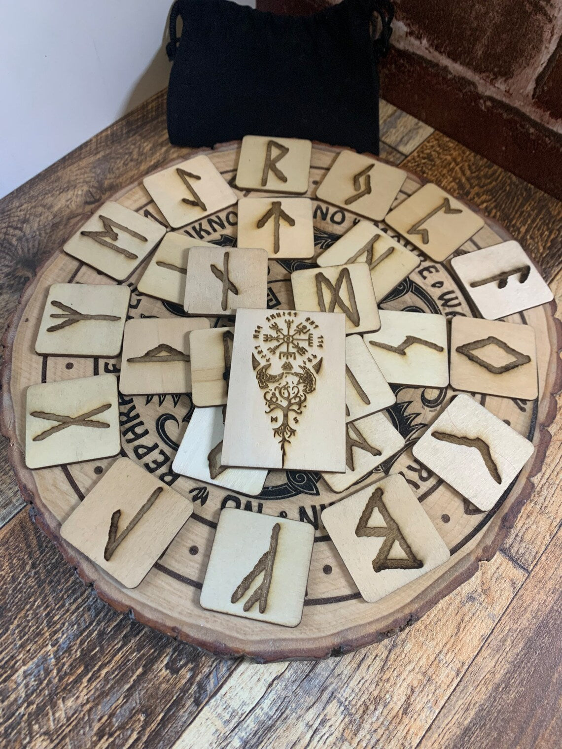 Norse Viking Elder Futhark Rune Tiles - Two Styles to Choose From