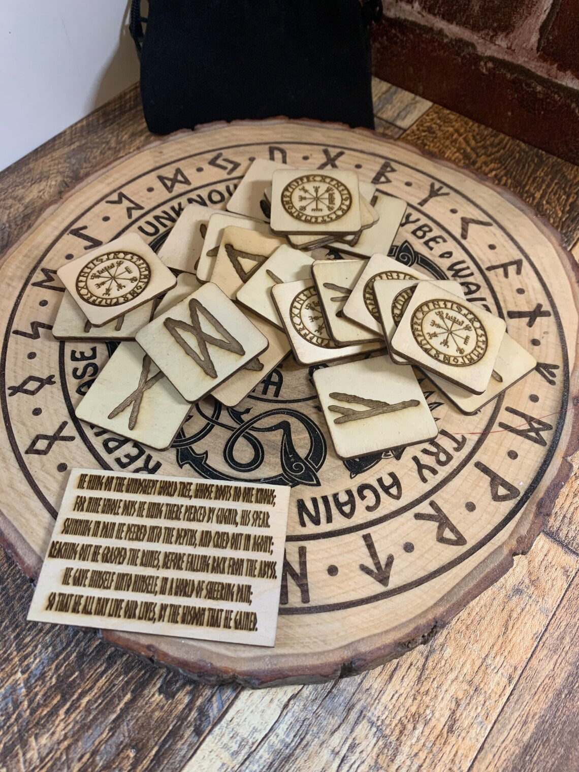 Norse Viking Elder Futhark Rune Tiles - Two Styles to Choose From